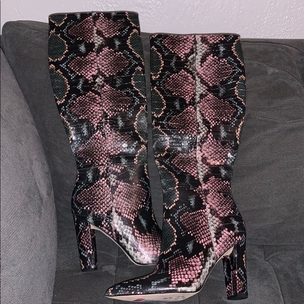 Sam Edelman Raakel python boots 9.5 NWT Org $275 - Picture 5 of 6